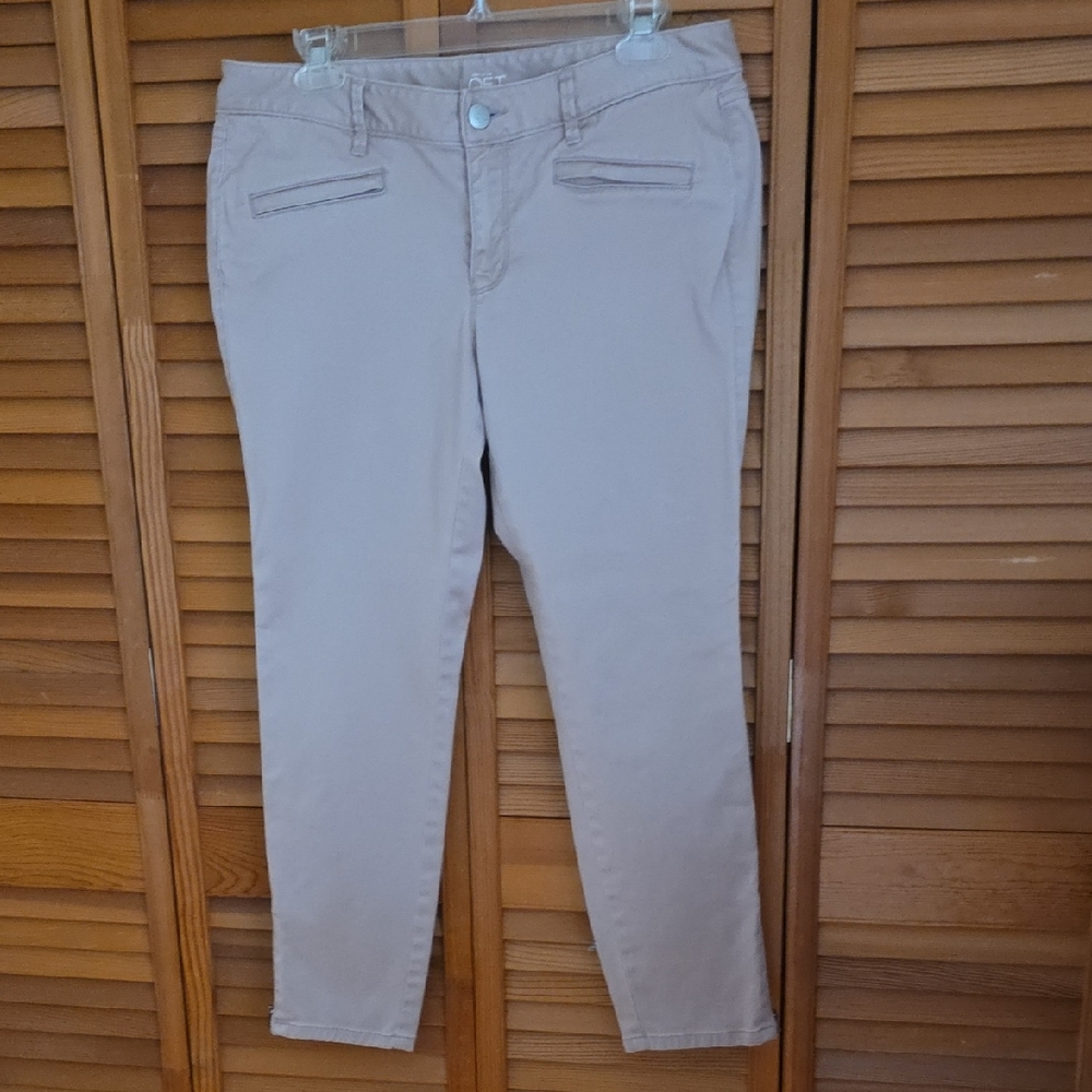 LOFT Women's Beige Ankle Jeans